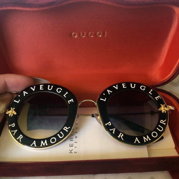 gucci sunglasses blind for love
